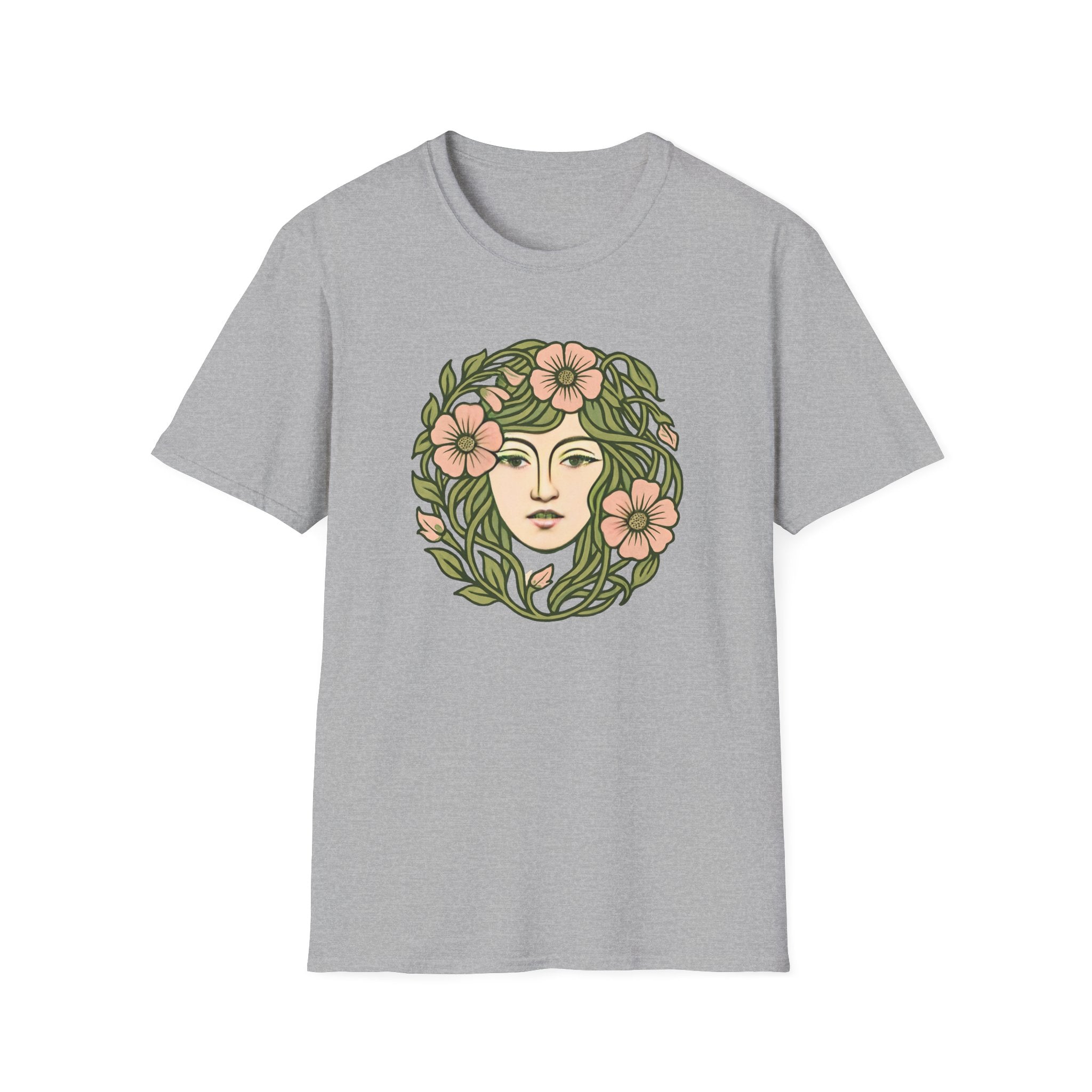Floral Crown Portrait T-Shirt