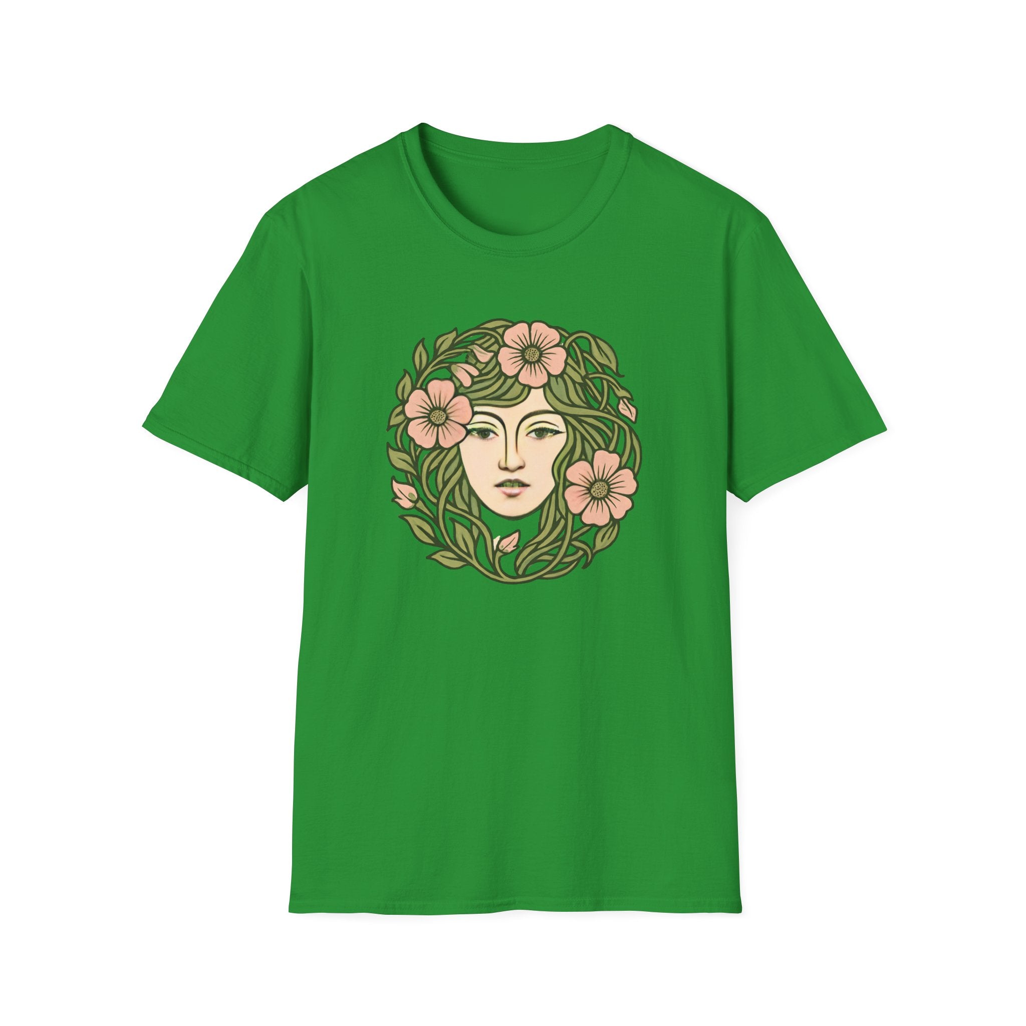 Floral Crown Portrait T-Shirt